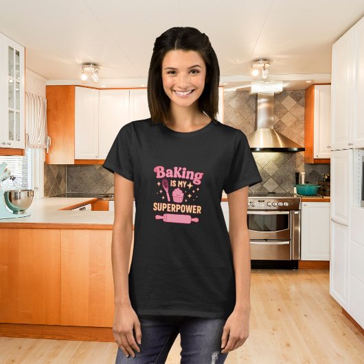 Backen Superpower roink T-Shirt