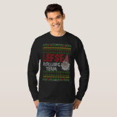 Backen Tomte Gnome Xmas Lefse Rolling Team Ugly Ch T-Shirt (Vorne ganz)