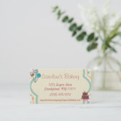 Backen und Bäckerei-Butike, Polka-Punkt Visitenkarte (Stehend Vorderseite)