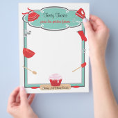 Backen und Kochen Flyer Letterhead (Hand)