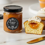 Backen und Kochen schwarz und weiß Runder Aufkleber