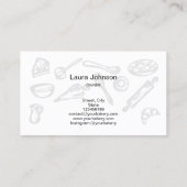 Backen und Kochen Visitenkarte (Rückseite)