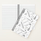 Backen Utensil Gemustert Notizblock (Innen)