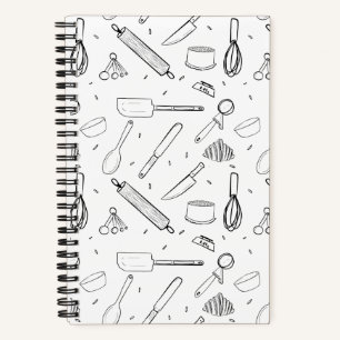 Backen Utensil Gemustert Notizblock