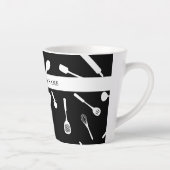 Backen Vater Black Kitchen Tool Muster Latte Tasse (Rechts)