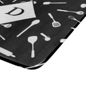 Backen Vater Utensitic Muster Black Cutting Board Schneidebrett (Ecke)