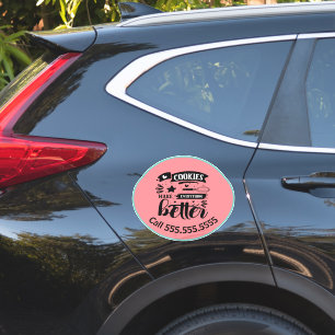 Backen von Keksen Geschäft Auto Aufkleber