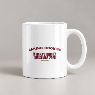 Backen von Keksen in Nanas Küche Weihnachtstasse Kaffeetasse