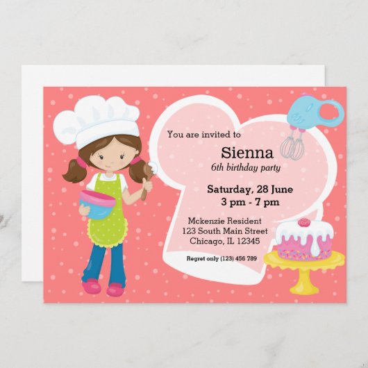 Backen * wählen Sie Hintergrundfarbe Einladung (Vorne/Hinten)