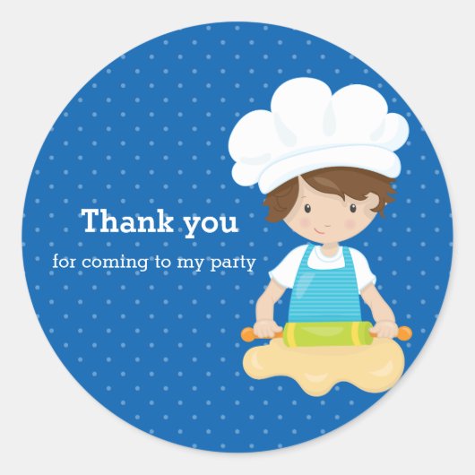 Backen * Wählen Sie Ihre Hintergrundfarbe Runder Aufkleber (Vorderseite)