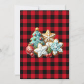 Backen Weihnachts-Feiertag Cookie Exchange Einladung (Rückseite)