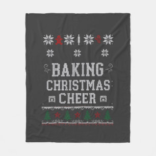Backen Weihnachtsfreude Lebkuchen Ofen Strickmuste Fleecedecke
