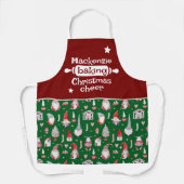 Backen Weihnachtsgeschenk Schürze (Vorderseite)