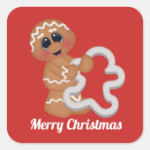 Backen Weihnachtsgingerbrot hinzufügen Aufkleber (Vorderseite)