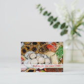 Backen - Weihnachtskekse Visitenkarte (Stehend Vorderseite)