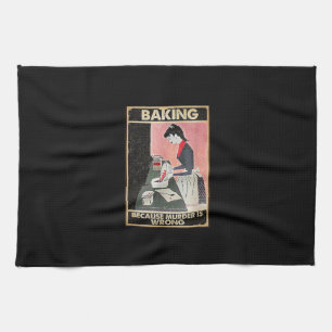 Backen, weil Mord falsch ist Geschirrtuch