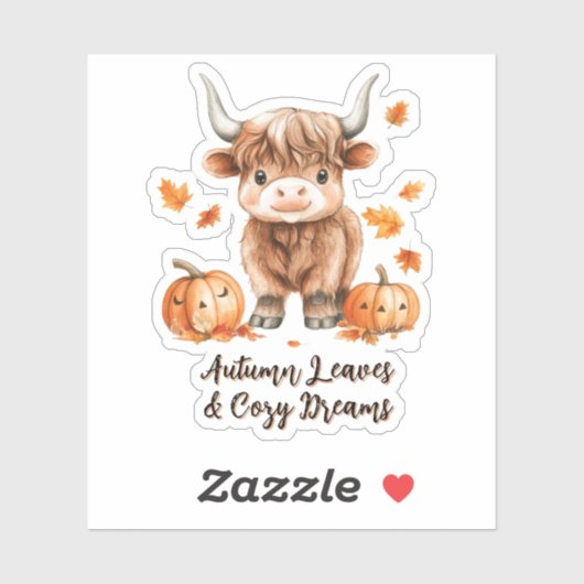 Backenaufkleber im Herbst Aufkleber (Blatt)