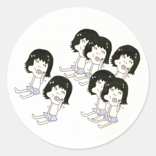 Backenaufkleber Runder Aufkleber (Vorderseite)