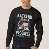 Backend Engineer In Progress Trainee Student Sweatshirt (Vorderseite)