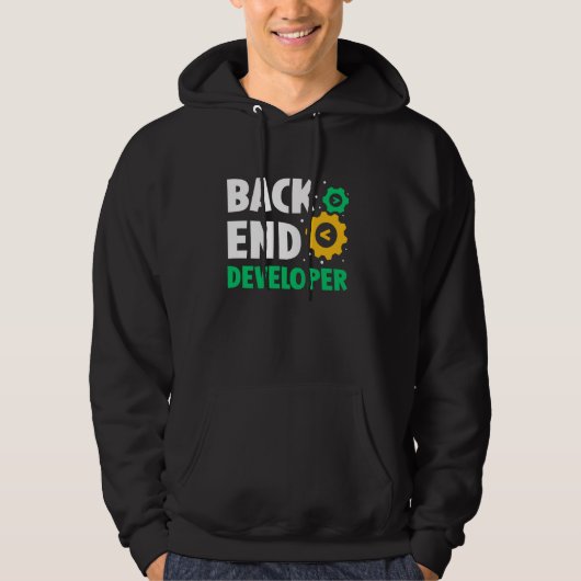 Backend-Entwickler-Code-Programmierer-Redewendunge Hoodie (Vorderseite)