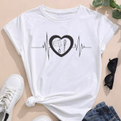 Backend Heartbeat T - Shirt, lustiges Backgeschenk T-Shirt