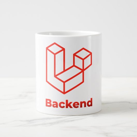 Backend Laravel Jumbo-Tasse (Vorderseite)