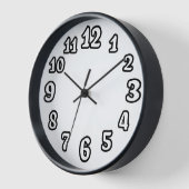 Backend Zahlen Wall Clock - Einzigartig optisch Uhr (Winkel)