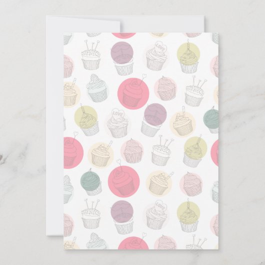 Backende Themed Party Einladungen (Rückseite)