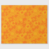 Backenpapier 70er Blume Geschenkpapier (Flach)