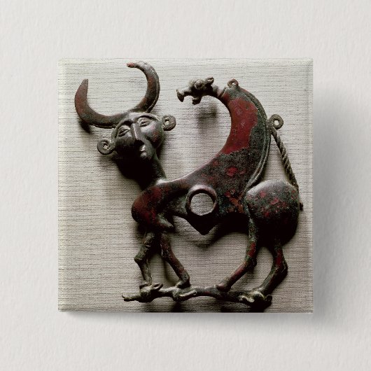 Backenstück eines Pferds biss in Form eines Button (Vorderseite)