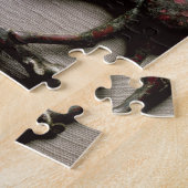 Backenstück eines Pferds biss in Form eines Puzzle (Seite)