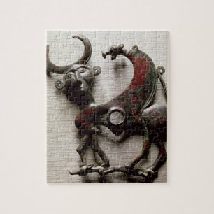 Backenstück eines Pferds biss in Form eines Puzzle