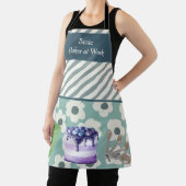 Bäcker am Arbeitsplatz Aquamarine Streifen und Blu Schürze (InSitu)