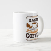 Bäcker auf dem Coffee-Coffein-Geschenk Jumbo-Tasse (Vorderseite Rechts)