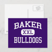 Bäcker - Bulldogs - Senior - Baker City Oregon Postkarte (Vorne/Hinten)