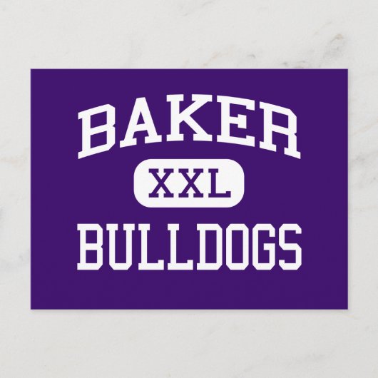 Bäcker - Bulldogs - Senior - Baker City Oregon Postkarte (Vorderseite)