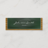 Bäcker - Cooles Blackboard Personal Mini Visitenkarte (Vorderseite)