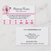 Bäcker-/des Bäckerei-/Gebäck-Kochs-(D2) häufige Treuekarte (Vorne/Hinten)