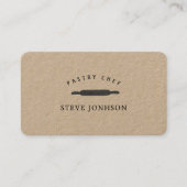 Bäcker, die Button-berufliches modernes Visitenkarte (Vorderseite)