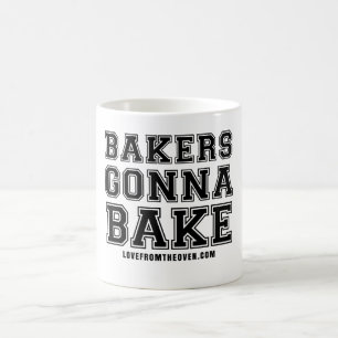 Bäcker, die gehen, Tasse zu backen