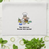 Bäcker, die Küchenhandtücher schmücken Geschirrtuch (Gefaltet)