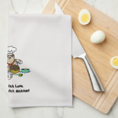 Bäcker, die Küchenhandtücher schmücken Geschirrtuch (Viertel Falte)