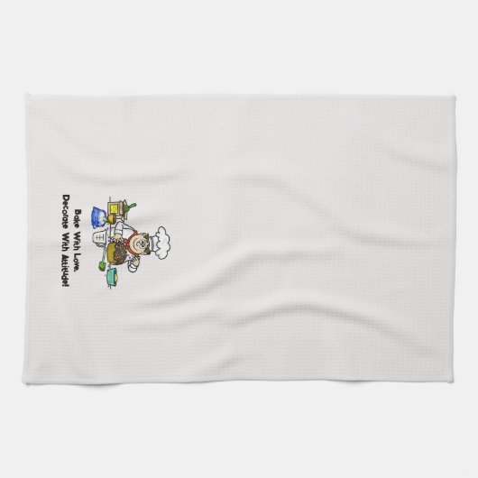 Bäcker, die Küchenhandtücher schmücken Geschirrtuch (Horizontal)