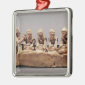 Bäcker, die Teig bei Thebes kneten Silbernes Ornament (Links)