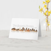 Bäcker Dozen Basset Hound Welpen Karte (Gelbe Blume)