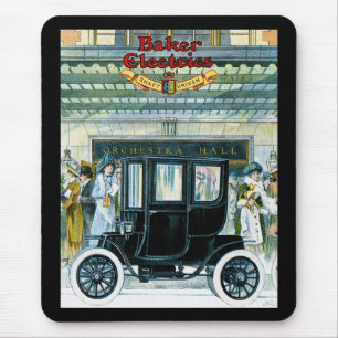 Bäcker-elektrische Autos - Vintage Anzeige Mousepad