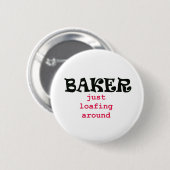 Bäcker - gerade Loafing herum Button (Vorne & Hinten)
