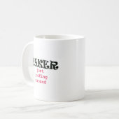 Bäcker - gerade Loafing herum Kaffeetasse (Vorderseite Links)