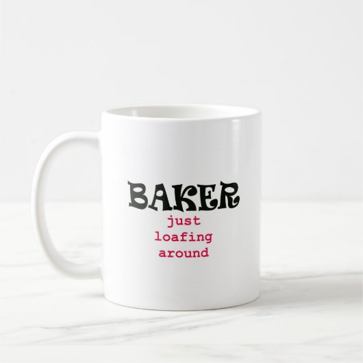 Bäcker - gerade Loafing herum Kaffeetasse (Links)
