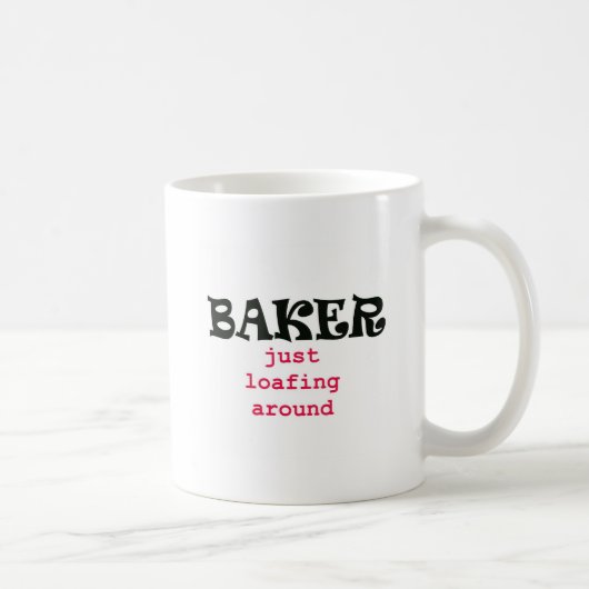 Bäcker - gerade Loafing herum Kaffeetasse (Rechts)